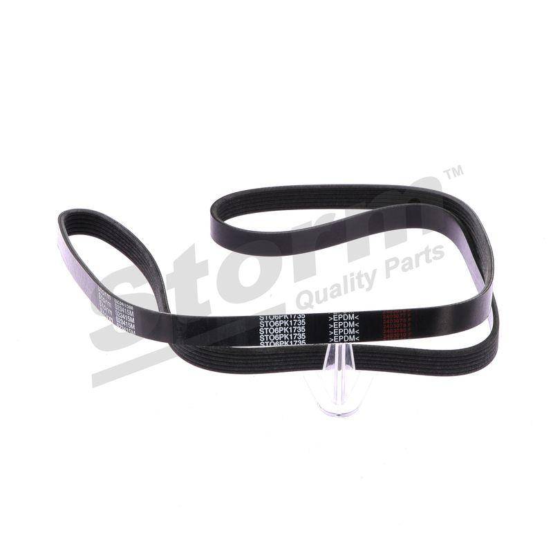 Courroie trapézoïdale à nervures STORM QUALITY PARTS STO6PK1735