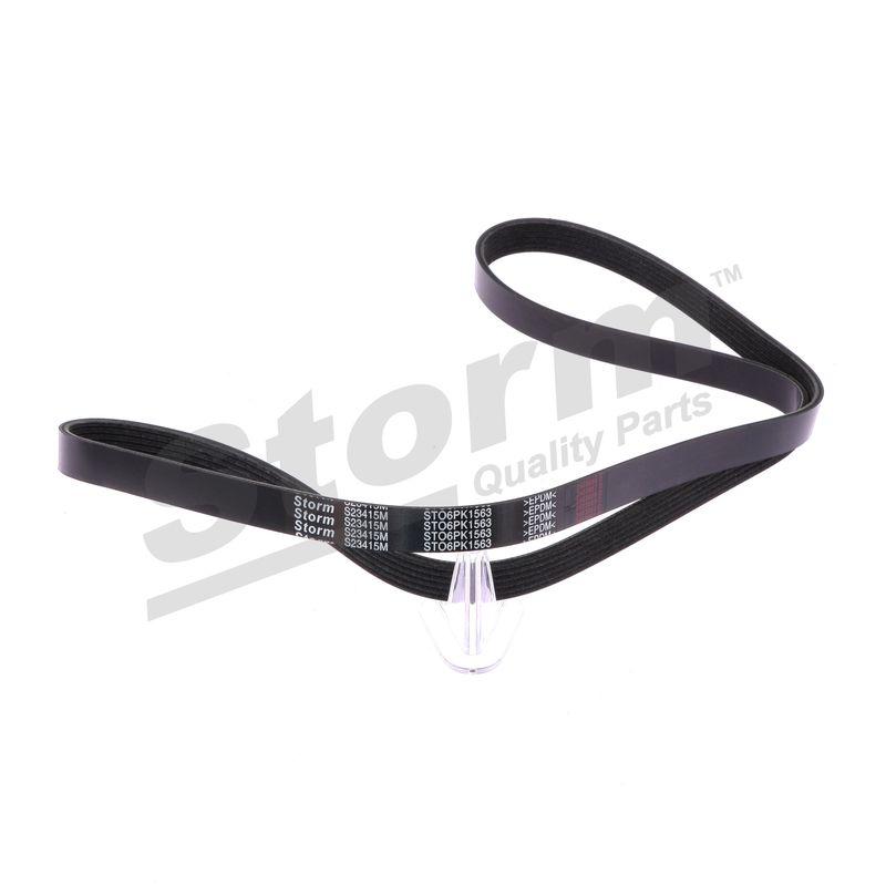 Courroie trapézoïdale à nervures STORM QUALITY PARTS STO6PK1563