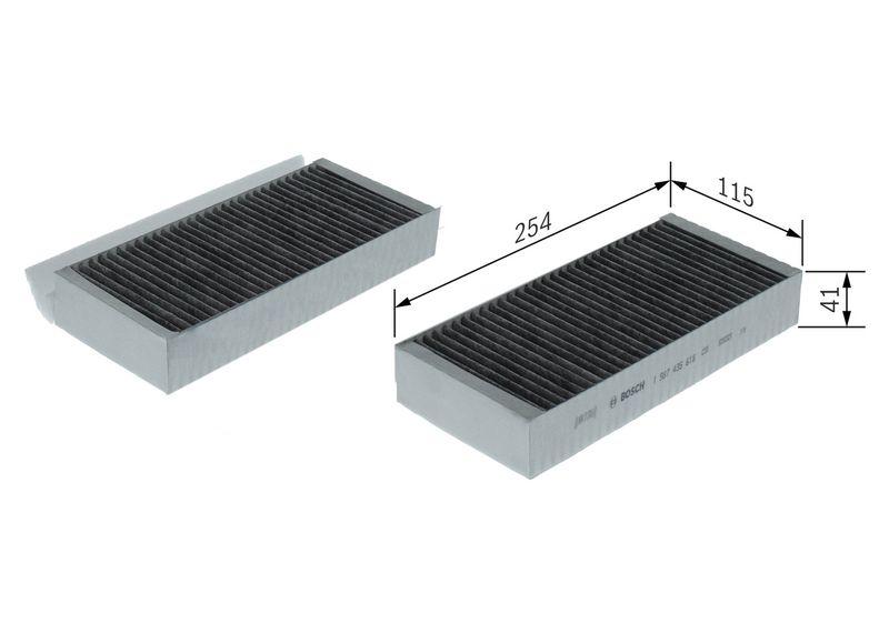 Filtre, air de l'habitacle BOSCH 1987435618