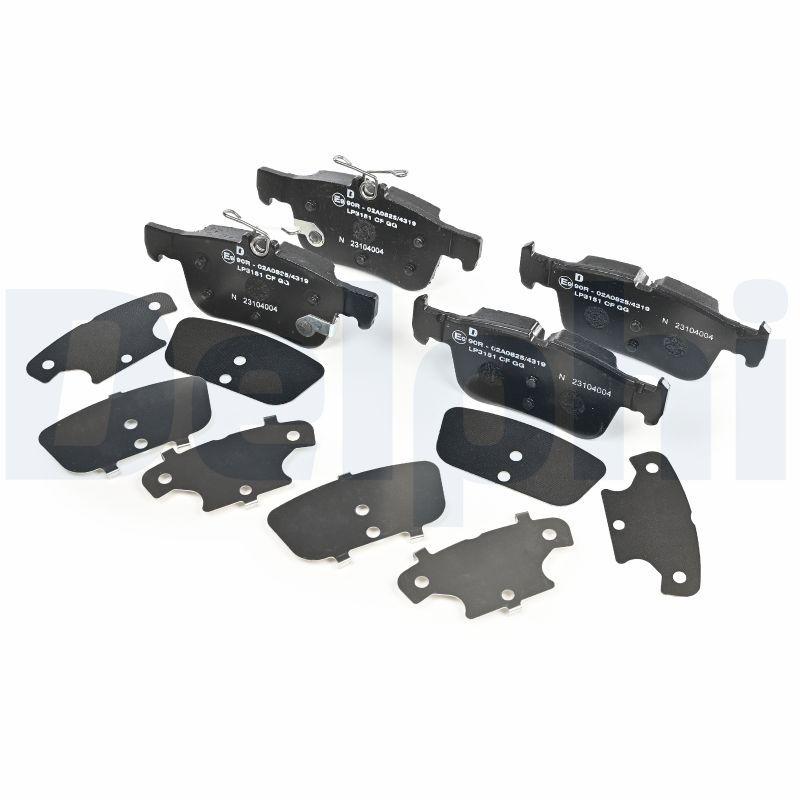 Kit de plaquettes de frein, frein à disque DELPHI LP3151