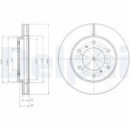 Disque de frein DELPHI BG4257