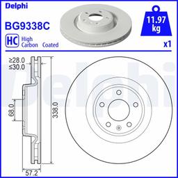 Disque de frein DELPHI BG9338C