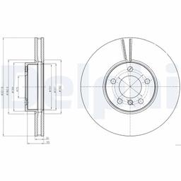Disque de frein DELPHI BG9061