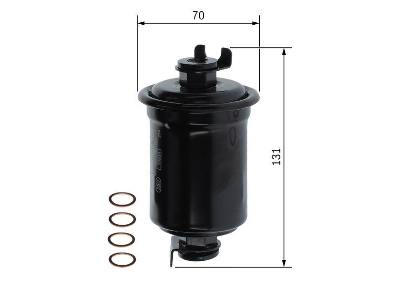 Filtre à carburant BOSCH 0 986 450 109
