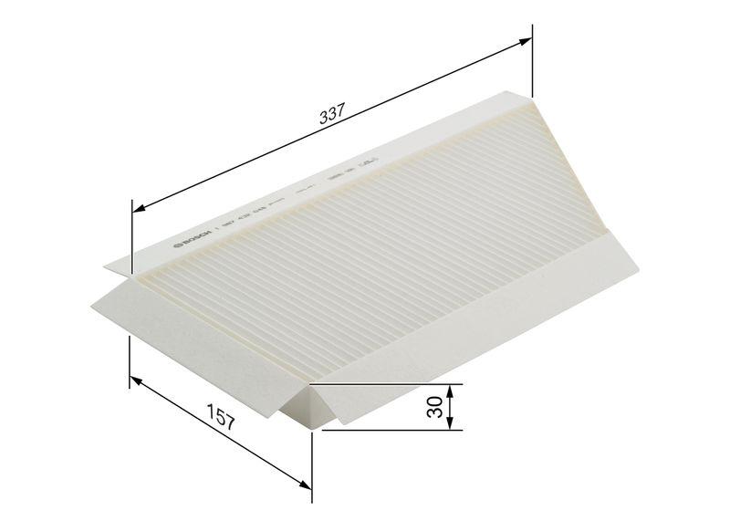 Filtre, air de l'habitacle BOSCH 1987432048