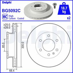 Disque de frein DELPHI BG5092C