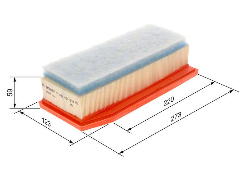 Filtre à air BOSCH F026400534