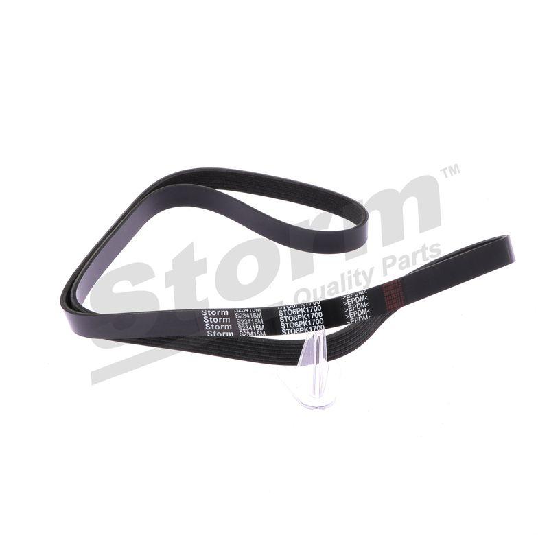 Courroie trapézoïdale à nervures STORM QUALITY PARTS STO6PK1700