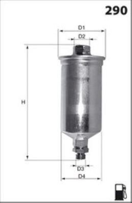 Filtre à carburant MECAFILTER ELE3574
