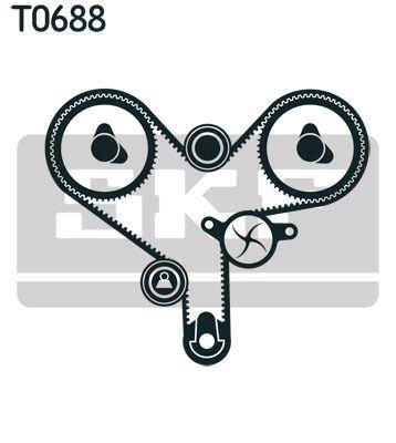 Kit de courroie crantée SKF VKMA 91304