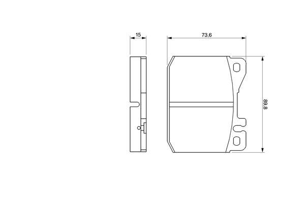 Kit de plaquettes de frein, frein à disque BOSCH 0 986 463 921