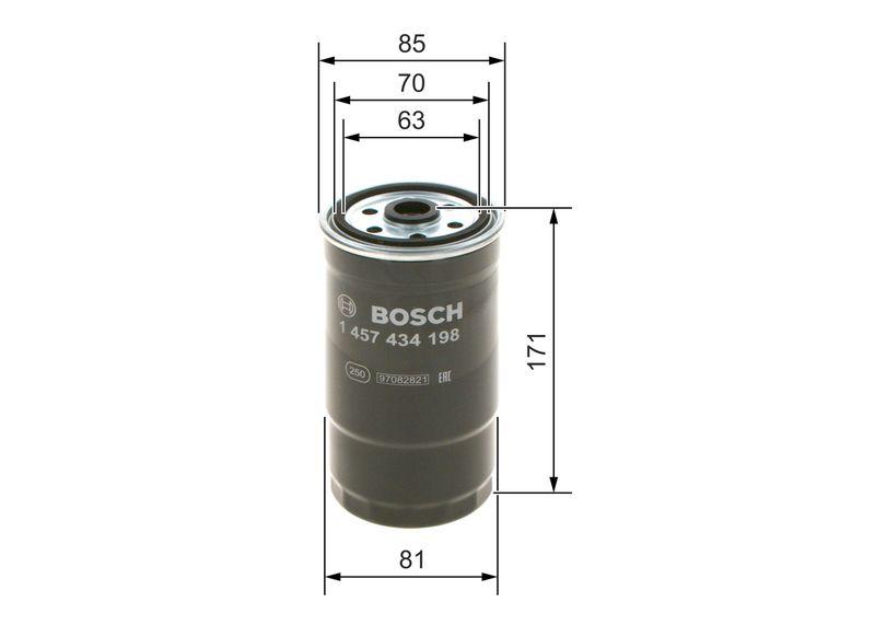 Filtre à carburant BOSCH 1 457 434 198