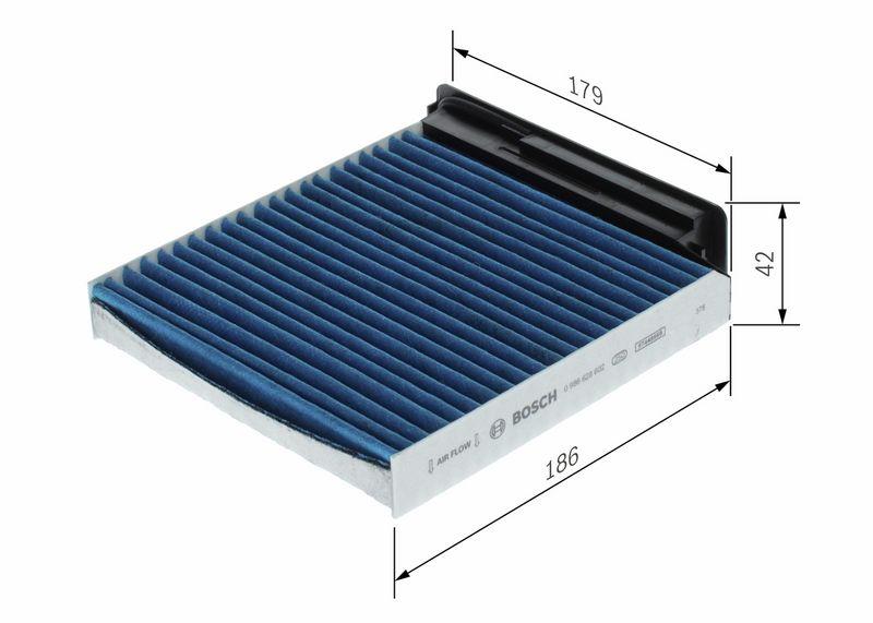 Filtre, air de l'habitacle BOSCH 0986628602