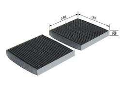 Filtre, air de l'habitacle BOSCH 1987432542