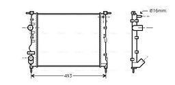 Radiateur, refroidissement du moteur AVA QUALITY COOLING RTA2271