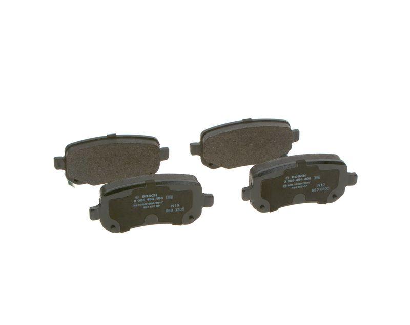Kit de plaquettes de frein, frein à disque BOSCH 0 986 494 496
