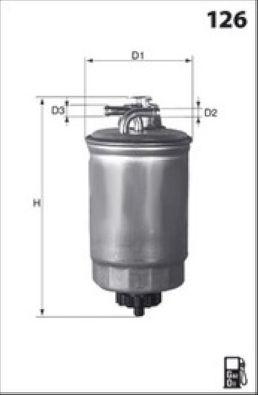 Filtre à carburant MECAFILTER ELG5334