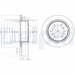 Disque de frein DELPHI BG3105