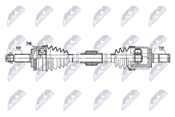 Arbre de transmission NTY NPW-HY-664