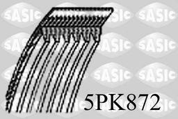 Courroie trapézoïdale à nervures SASIC 5PK872