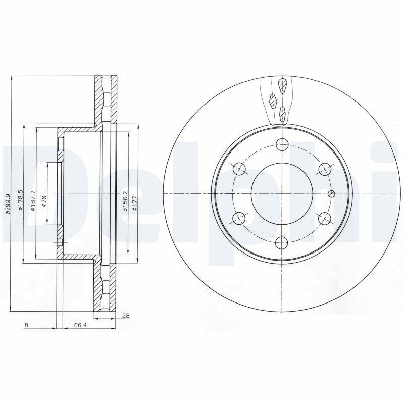 Disque de frein DELPHI BG4100