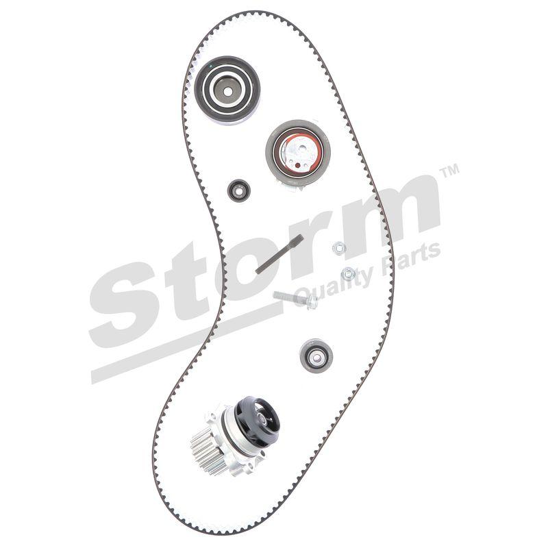 Pompe à eau + kit de courroie crantée STORM QUALITY PARTS 5550791KP