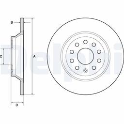 Disque de frein DELPHI BG4751C
