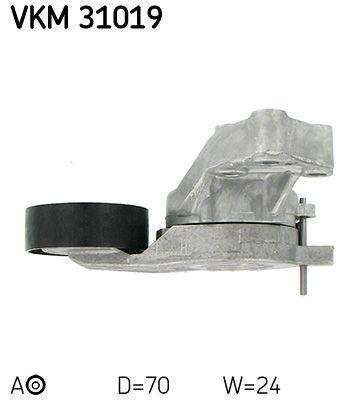 Tendeur de courroie, courroie trapézoïdale à nervures SKF VKM 31019