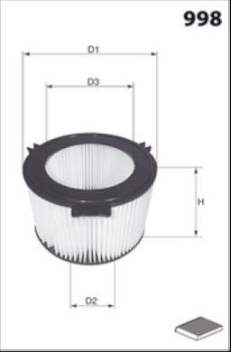 Filtre, air de l'habitacle MECAFILTER ELR7067