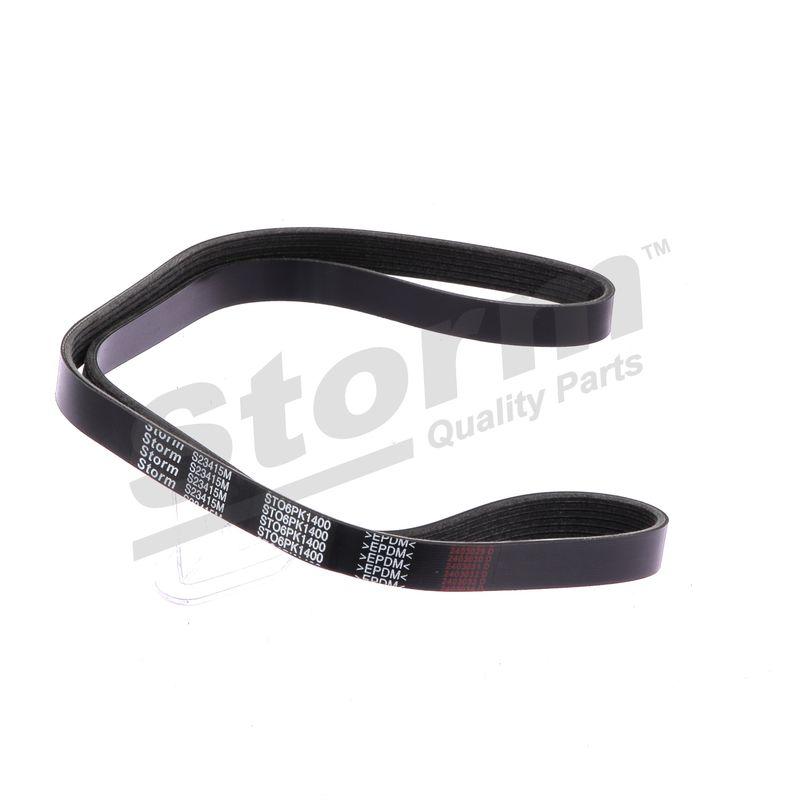 Courroie trapézoïdale à nervures STORM QUALITY PARTS STO6PK1400