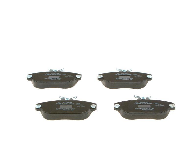 Kit de plaquettes de frein, frein à disque BOSCH 0 986 424 016