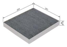 Filtre, air de l'habitacle BOSCH 1987435602