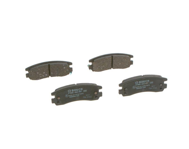 Kit de plaquettes de frein, frein à disque BOSCH 0 986 424 467