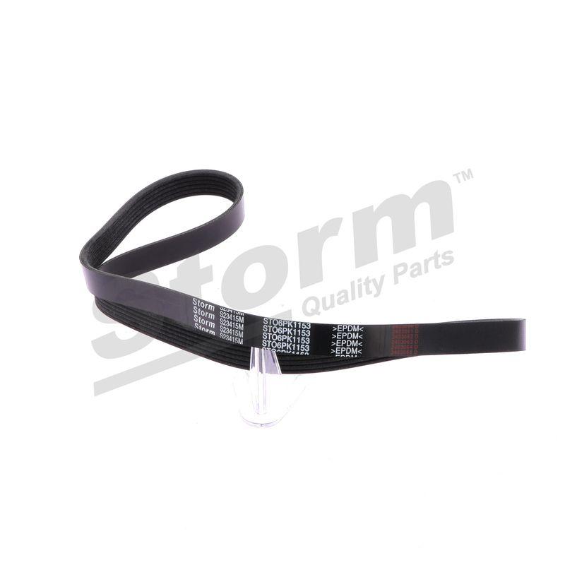 Courroie trapézoïdale à nervures STORM QUALITY PARTS STO6PK1153