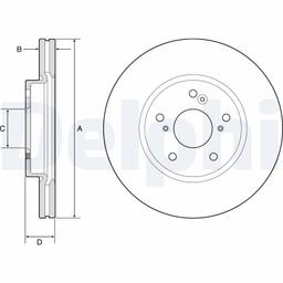 Disque de frein DELPHI BG4785C