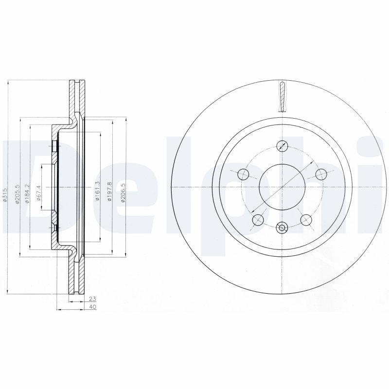 Disque de frein DELPHI BG4190