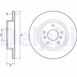 Disque de frein DELPHI BG4807C