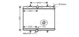 Radiateur, refroidissement du moteur AVA QUALITY COOLING PEA2314