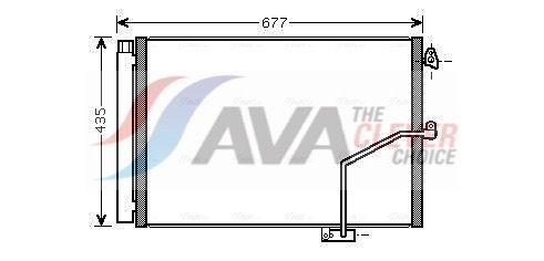 Condenseur, climatisation AVA QUALITY COOLING MSA5450D