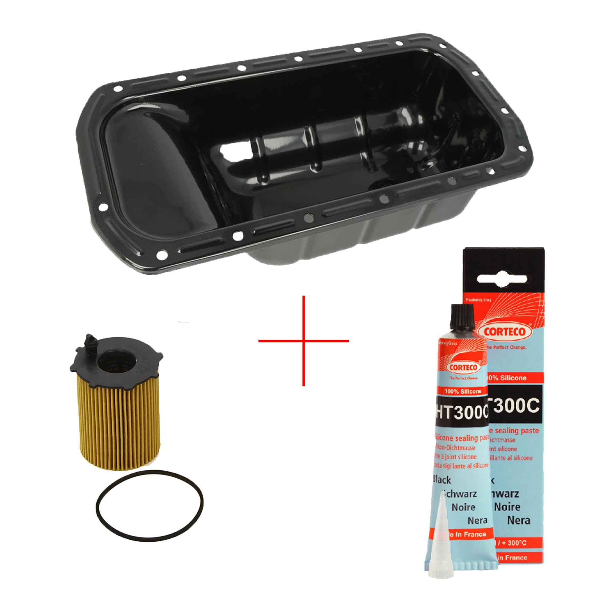 Kit montage Turbo 1.6 HDi 110, Carter + Crépine + filtre à huile + tuyau durite PARTSLINE KC00296