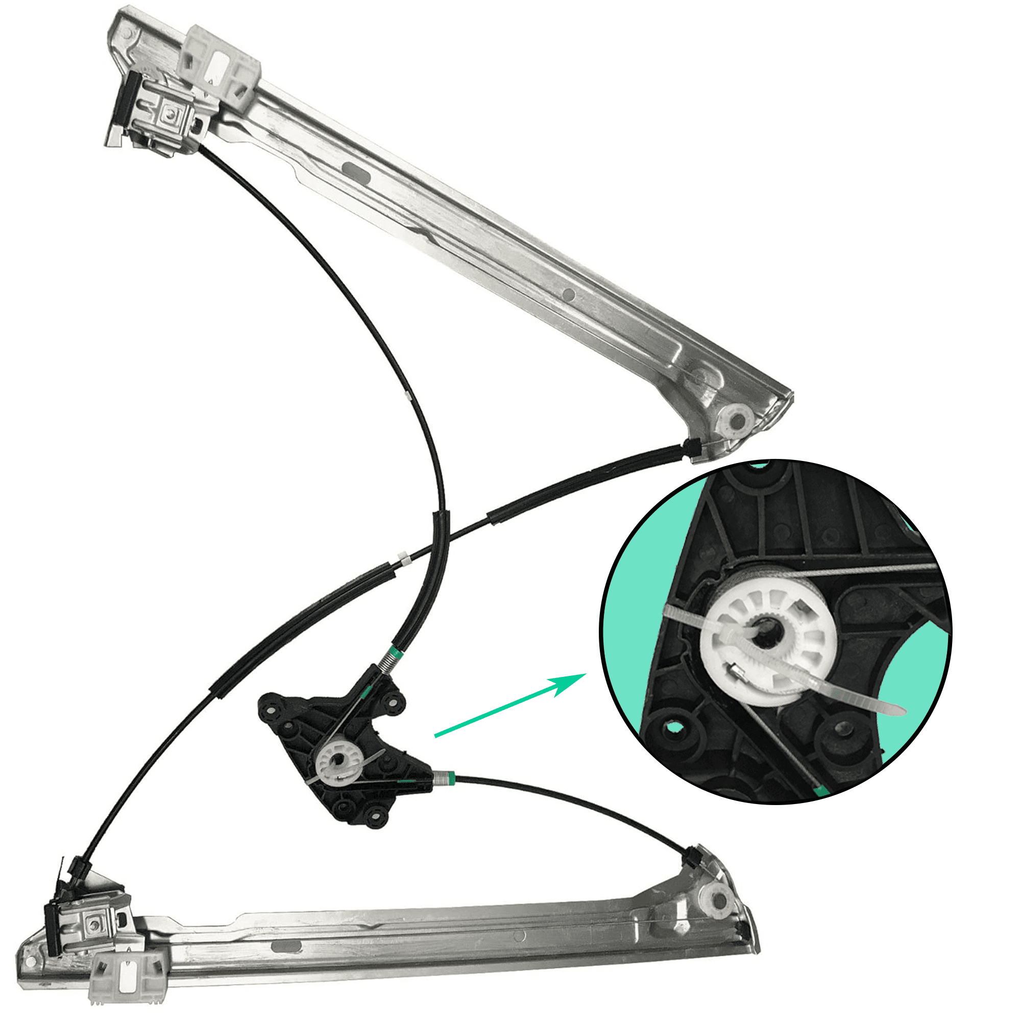 Mécanisme de lève-vitre avant gauche pour Mercedes Vito, Viano W639 (2003-2014) PARTSLINE SC33016
