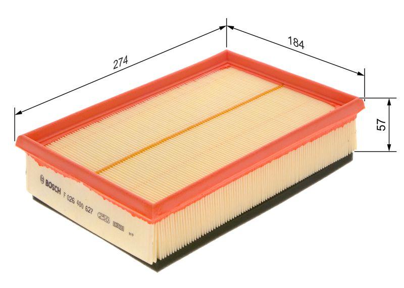 Filtre à air BOSCH F 026 400 627