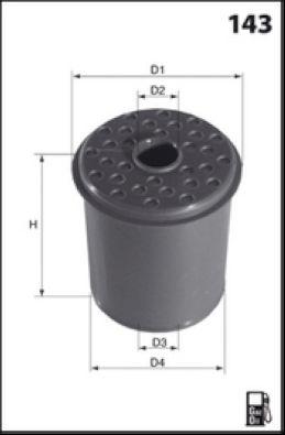 Filtre à carburant MECAFILTER ELG5227