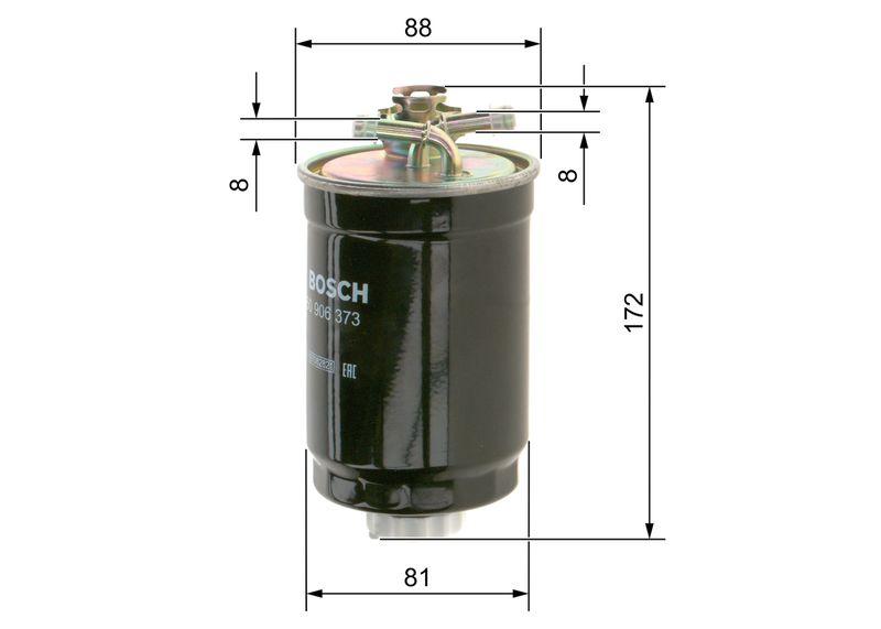Filtre à carburant BOSCH 0 450 906 373
