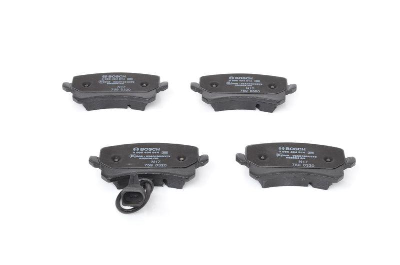 Kit de plaquettes de frein, frein à disque BOSCH 0 986 494 814