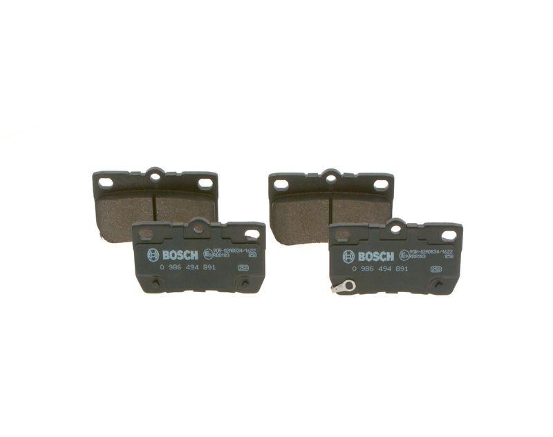 Kit de plaquettes de frein, frein à disque BOSCH 0 986 494 891