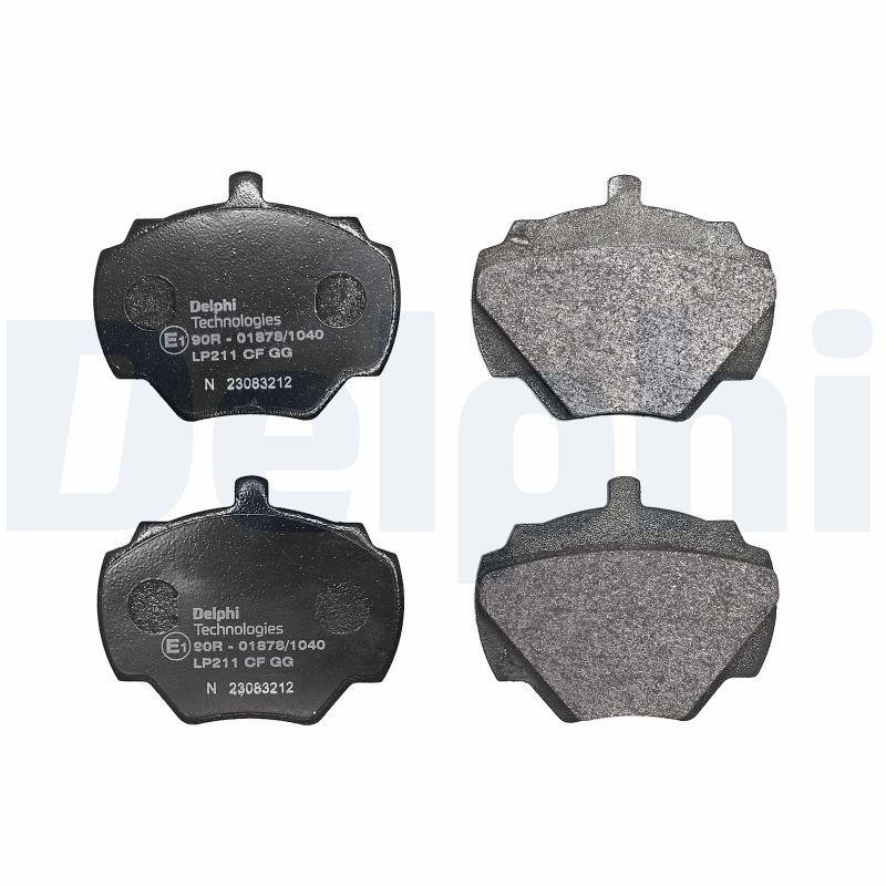 Kit de plaquettes de frein, frein à disque DELPHI LP211