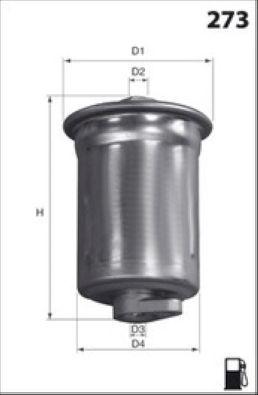 Filtre à carburant MECAFILTER ELE6035