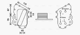 Radiateur d'huile AVA QUALITY COOLING MS3713