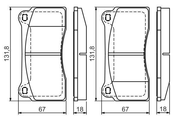 Kit de plaquettes de frein, frein à disque BOSCH 0 986 494 353